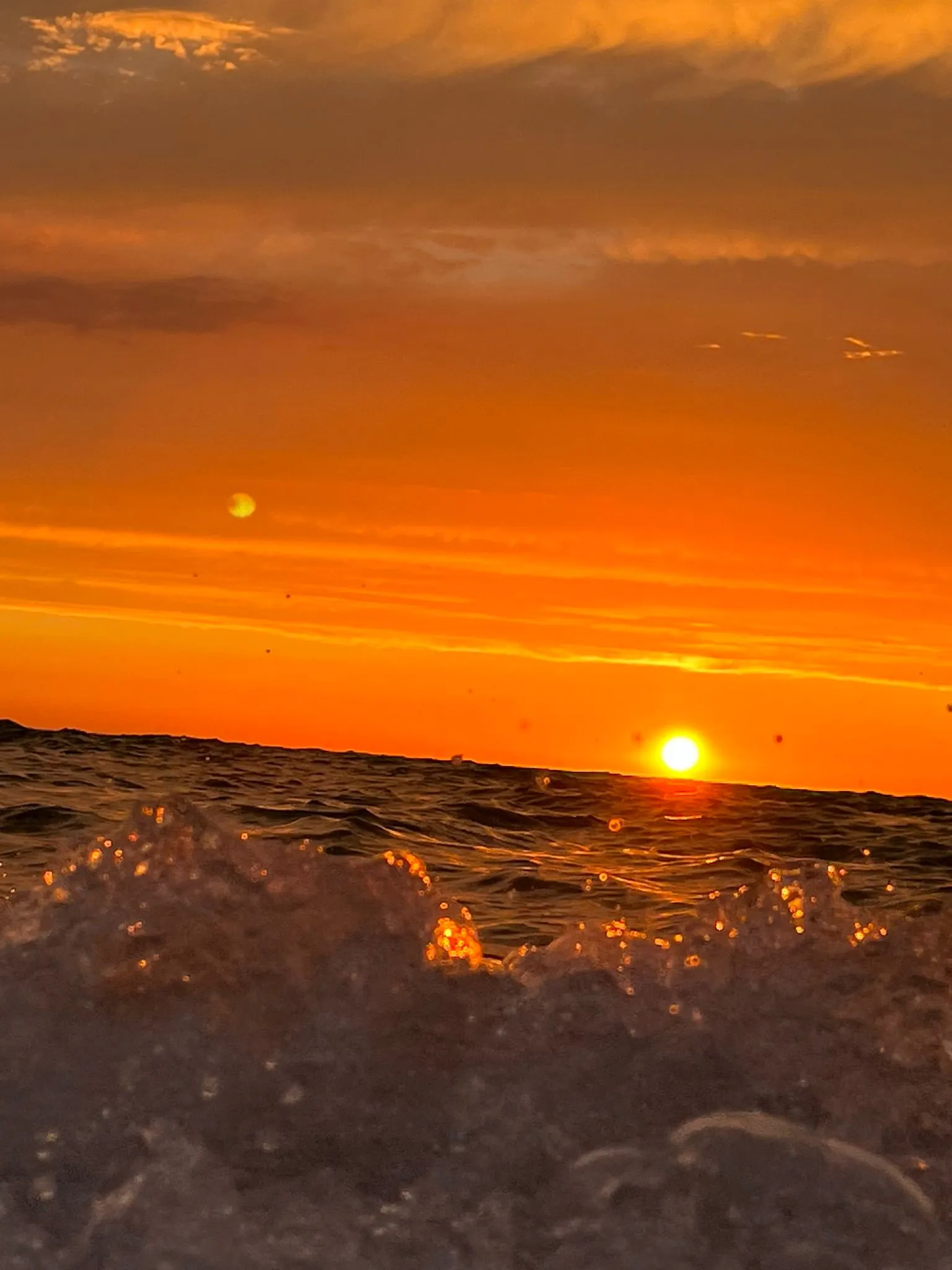 Sonne über dem Meer